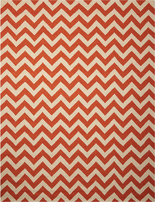 Nourison Portico POR03 Orange Area Rug 
