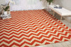 Nourison Portico POR03 Orange Area Rug Room Image