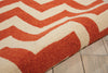 Nourison Portico POR03 Orange Area Rug Detail Image