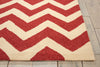 Nourison Portico POR03 Red Area Rug Detail Image