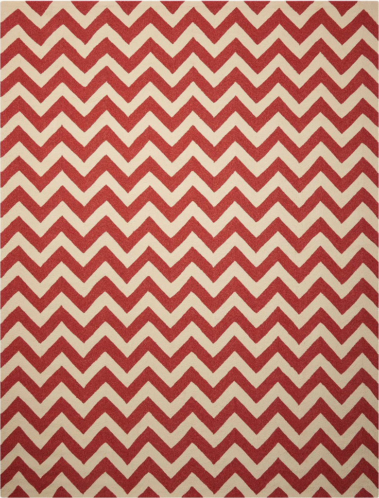 Nourison Portico POR03 Red Area Rug 8' X 10'6''