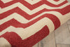 Nourison Portico POR03 Red Area Rug Detail Image