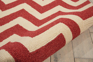 Nourison Portico POR03 Red Area Rug Detail Image