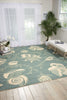 Nourison Portico POR04 Aqua Area Rug Room Image