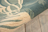 Nourison Portico POR04 Aqua Area Rug Detail Image