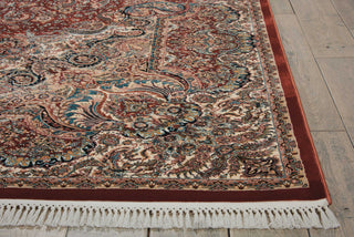 Nourison Persian Palace PPL02 Terracotta Area Rug Detail Image