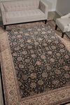 Nourison Persian Palace PPL03 Navy Area Rug Room Image Feature
