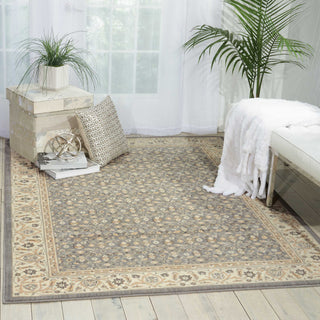 Nourison Persian Empire PE26 Silver Area Rug Room Image Feature