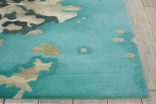 Nourison Prismatic PRS06 Aqua Area Rug Detail Image