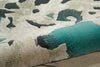 Nourison Prismatic PRS06 Aqua Area Rug Detail Image