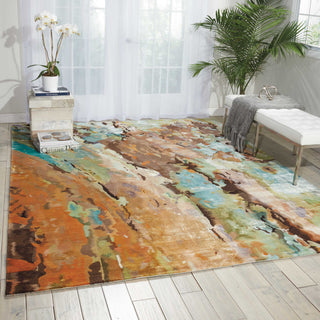 Nourison Prismatic PRS09 Multicolor Area Rug Room Image