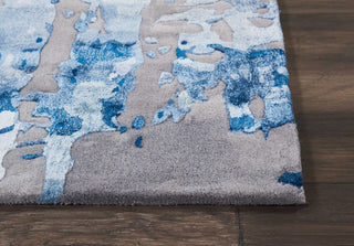 Prismatic PRS10 Blue/Grey Area Rug by Nourison Detail Image