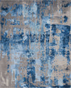 Prismatic PRS10 Blue/Grey Area Rug by Nourison 8'6'' X 11'6''