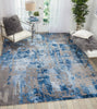 Nourison Prismatic PRS10 Blue/Grey Area Rug Featured