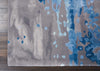 Prismatic PRS10 Blue/Grey Area Rug by Nourison Corner Image