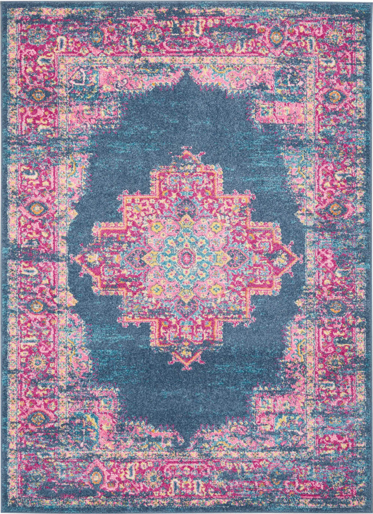 Nourison Passion PSN03 Blue Area Rug