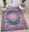 Passion PSN03 Blue Area Rug by Nourison Room Image