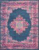 Passion PSN03 Blue Area Rug by Nourison 8' X 10'