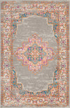 Passion PSN03 Grey Area Rug by Nourison 3'9'' X 5'9''