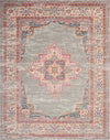 Passion PSN03 Grey Area Rug by Nourison 8' X 10'