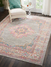 Passion PSN03 Grey Area Rug by Nourison Room Image