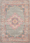 Passion PSN03 Grey Area Rug by Nourison 6'7'' X 9'6''