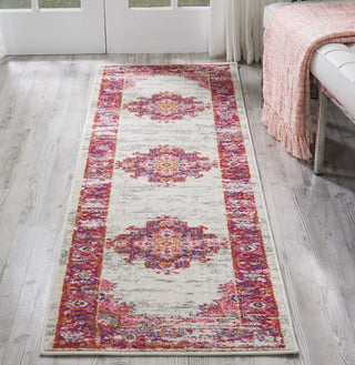 Nourison Passion PSN03 Ivory/Fushia Area Rug Room Image