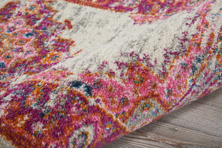 Nourison Passion PSN03 Ivory/Fushia Area Rug Detail Image