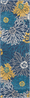 Passion PSN17 Blue Area Rug by Nourison 1'10'' X 6' Runner