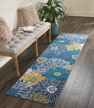 Passion PSN17 Blue Area Rug by Nourison Room Scene 2