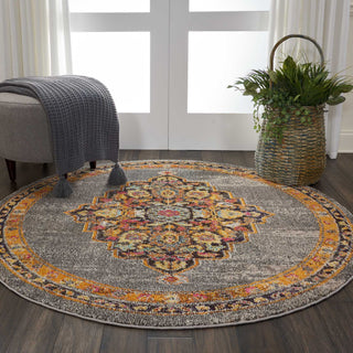 Nourison Passionate PST01 Grey Area Rug Room Scene 2