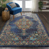Nourison Passionate PST01 Navy Area Rug Room Scene 2