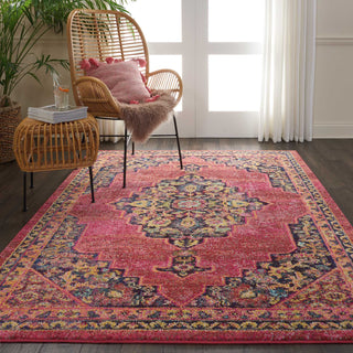 Nourison Passionate PST01 Pink/Flame Area Rug Room Scene 2