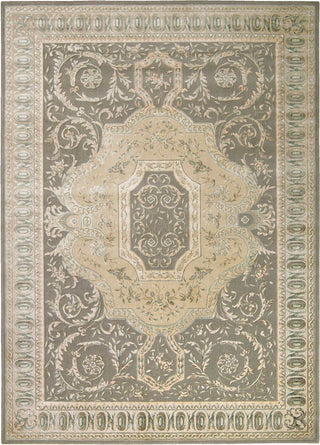 Nourison Platine MA204 Slate Area Rug by Michael Amini 8' X 11'