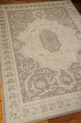 Nourison Platine MA204 Slate Area Rug by Michael Amini 8' X 11' Floor Shot