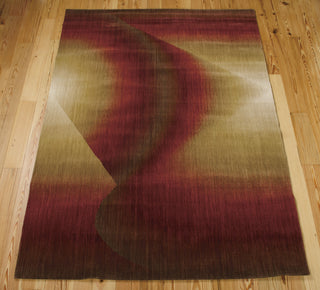 Nourison Radiant Arts RA04 Ruby Area Rug 6' X 8' Floor Shot