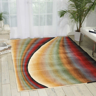 Nourison Radiant Arts RA02 Rainbow Area Rug Room Image Feature