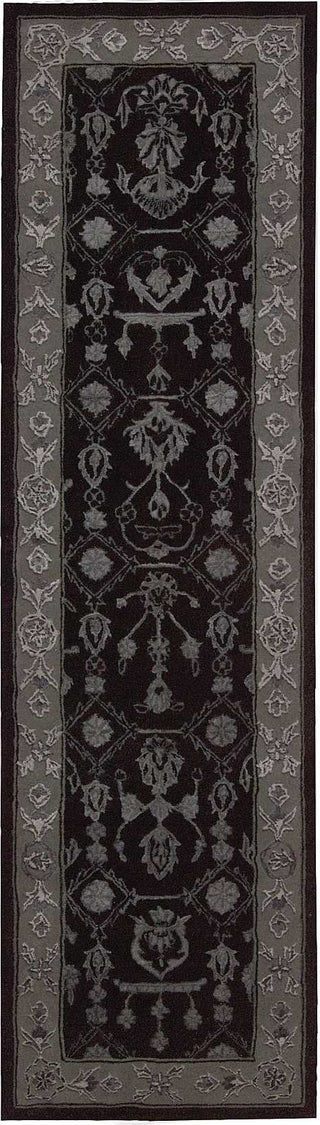 Nourison Regal REG01 Black Area Rug Runner Image