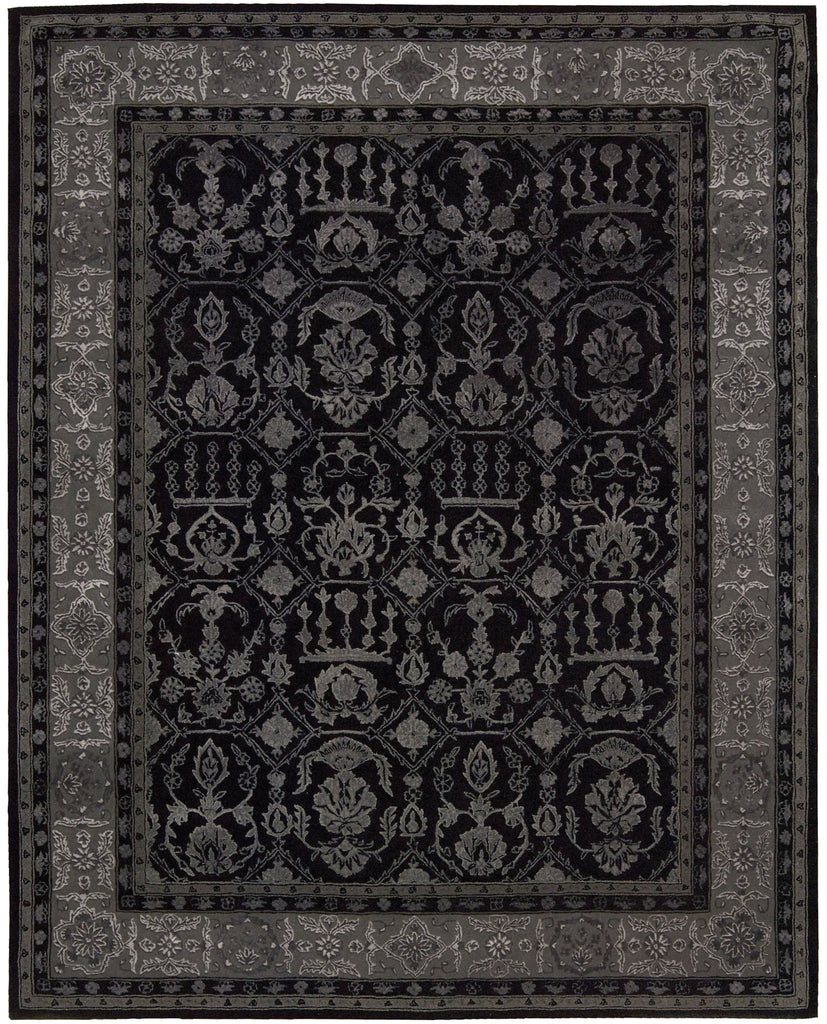 Nourison Regal REG01 Black Area Rug main image