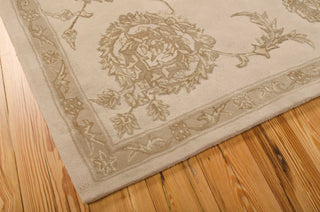 Nourison Regal REG03 Sand Area Rug Corner Image