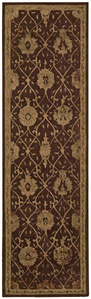 Nourison Regal REG05 Chocolate Area Rug 3' X 8'