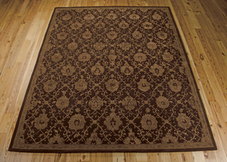 Nourison Regal REG05 Chocolate Area Rug 8' X 10' Floor Shot Feature