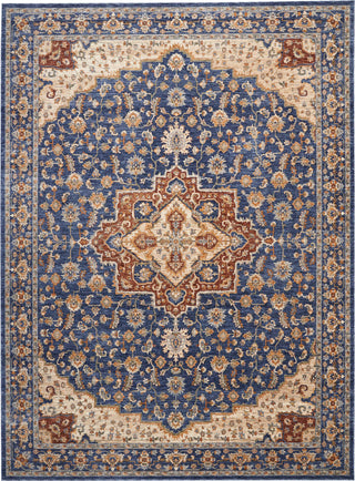 Nourison Reseda RES01 Blue Area Rug Main Image