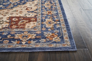 Nourison Reseda RES01 Blue Area Rug Detail Image