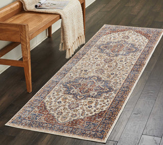 Nourison Reseda RES01 Cream Area Rug Room Image Feature