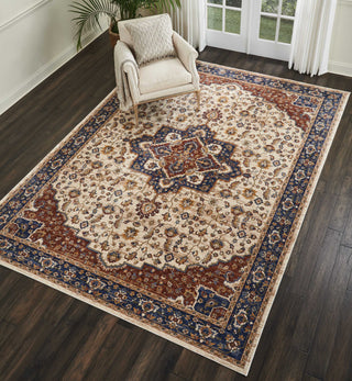 Nourison Reseda RES01 Cream Area Rug Room Image