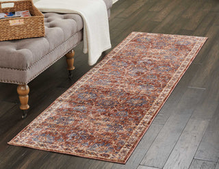 Nourison Reseda RES02 Brick Area Rug Room Image