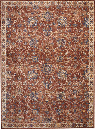 Nourison Reseda RES02 Brick Area Rug 8'3' X 11'6''