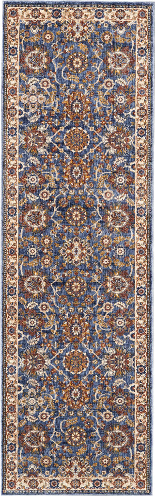 Nourison Reseda RES04 Blue Area Rug 2'3'' X 7'6'' Runner