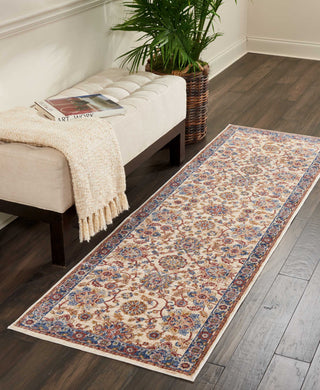 Nourison Reseda RES04 Cream Area Rug Room Image Feature